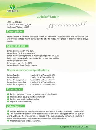 Lutision® Lutein brochure cover