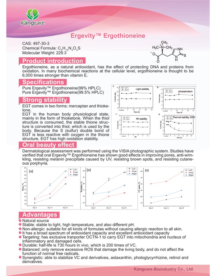 麦角硫因 / Ergevity™ Ergothioneine
